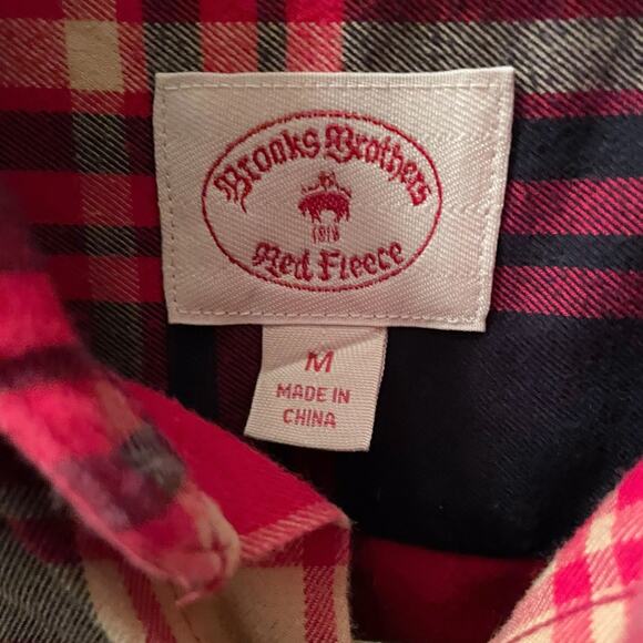 Brooks Brothers Plaid Flannel Shirt size Medium - Picture 5 of 6